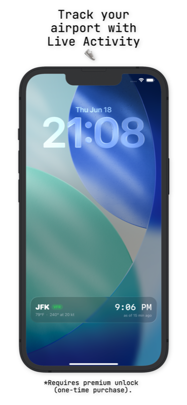 AvClock iPhone: Live Activity on the Lock Screen