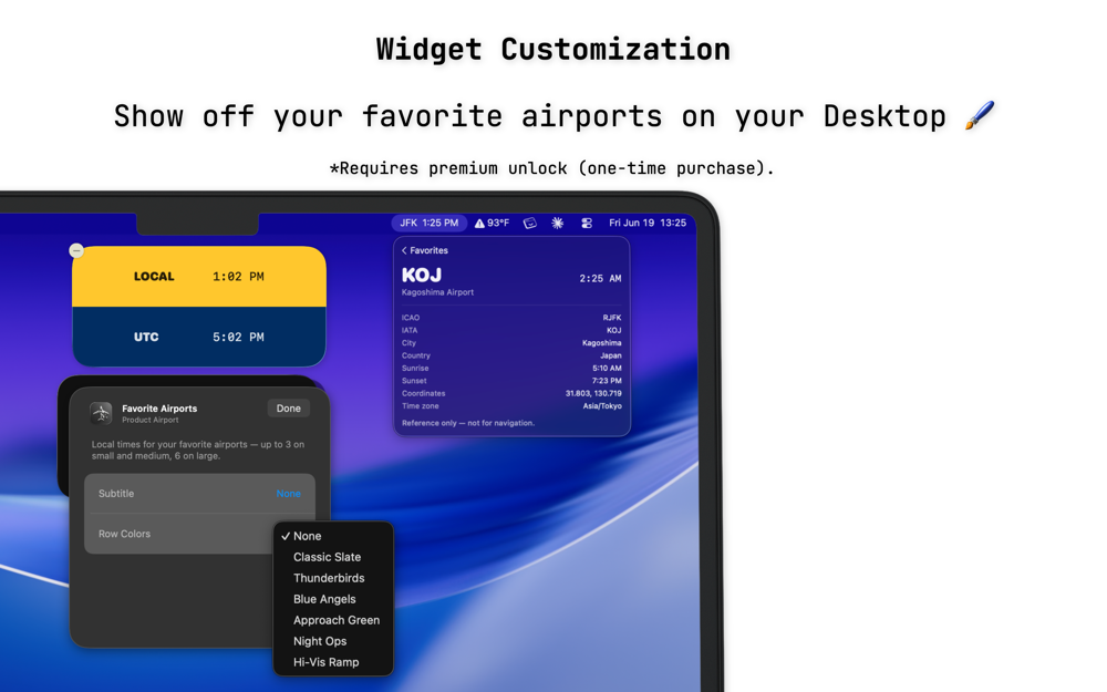 AvClock Mac: widget customization for your Desktop