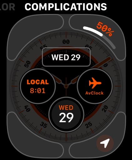 AvClock Apple Watch: adding the AvClock complication to your watch face