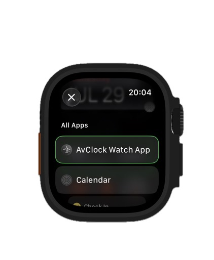 AvClock Apple Watch: installing the companion app from the Watch's own App Store